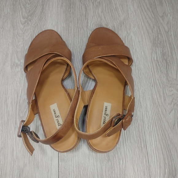 Paul‎ Green Reese Slingback Sandal Strappy Tan Sling Back Open Toe UK 4.5 US 7 - Picture 6 of 13